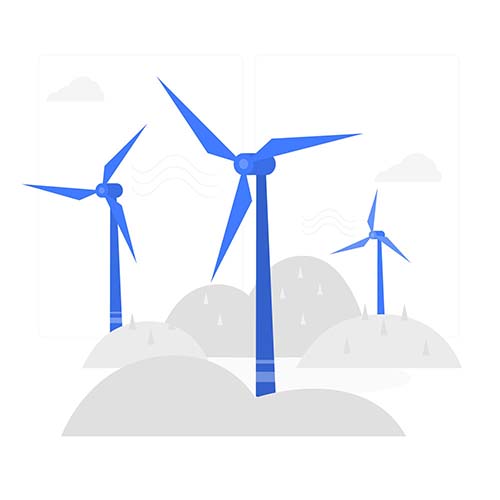Wind Turbine Concept Illustration Wind Turbine Concept Illustration