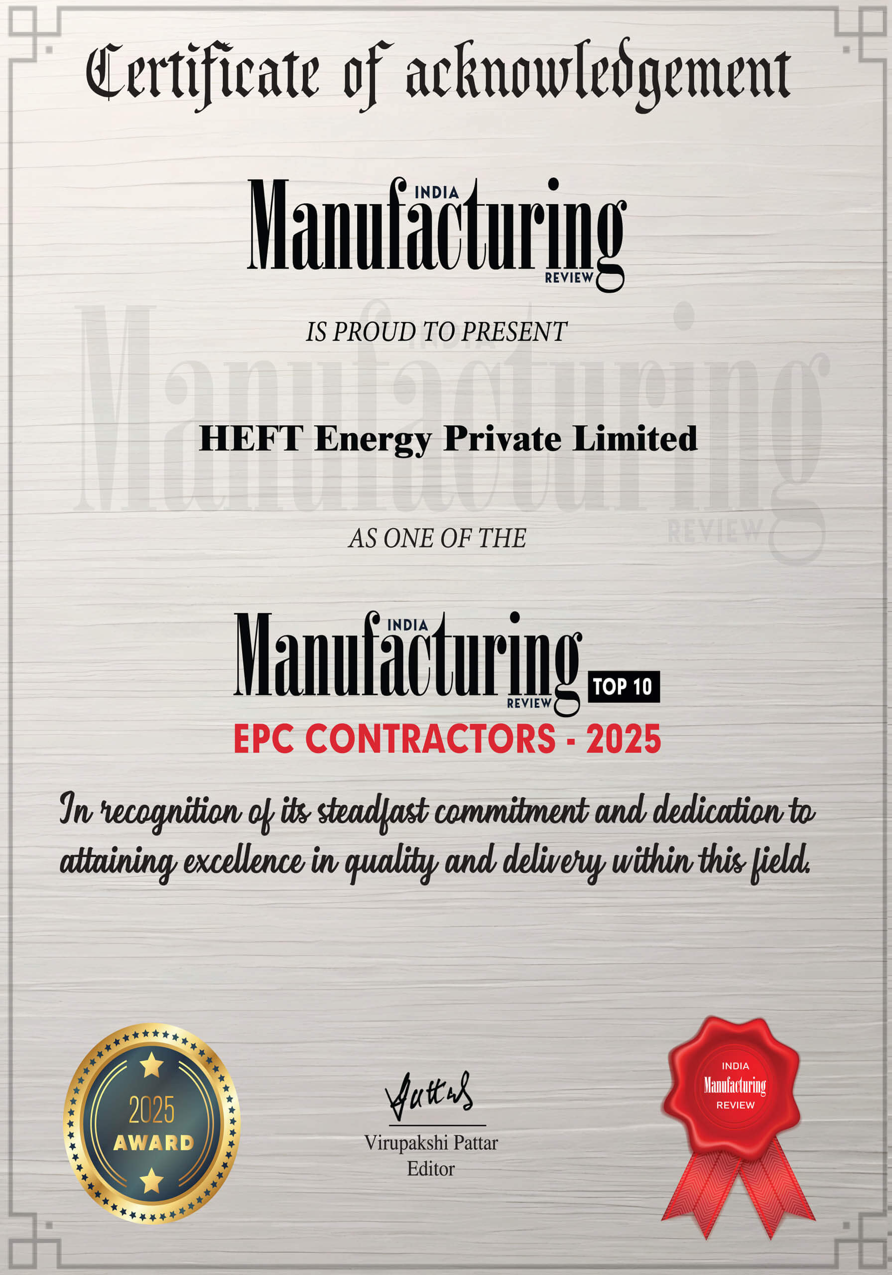 India Manufacturing Review